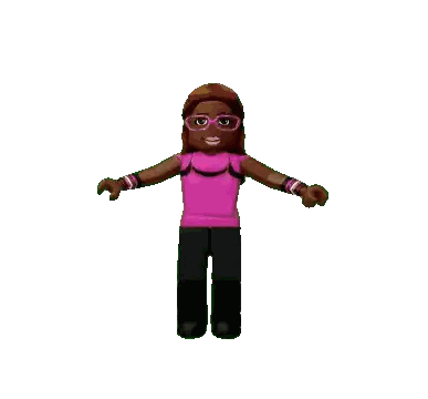 Girl In Pink Shirt Dancing Sticker