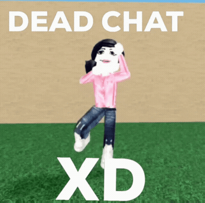 Girl In Pink Shirt Jumping Dead Chat XD GIF