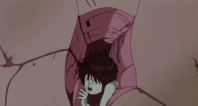 Girl In Pink Shirt Screaming Out Of Hole GIF