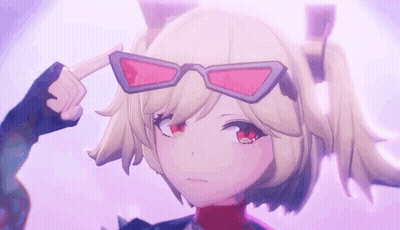 Girl In Pink Sunglasses Pointing GIF