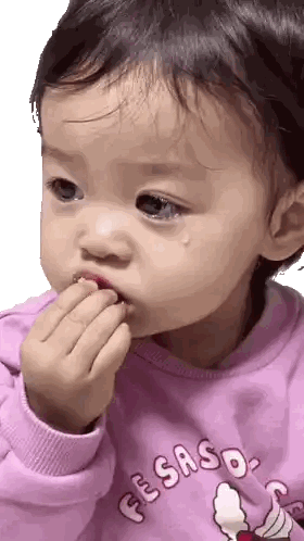 Girl In Pink Sweater Saying Fesaso Sticker