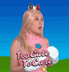 Girl In Pink Too Cute To Care GIF