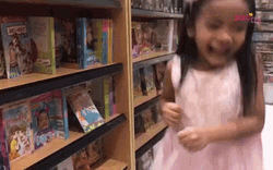 Girl In Pink Tule Jumping For Joy GIF