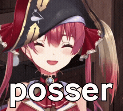 Girl In Pirate Hat Saying Posser GIF