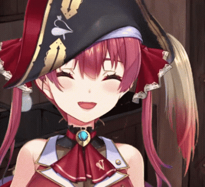 Girl In Pirate Hat With Letter V GIF