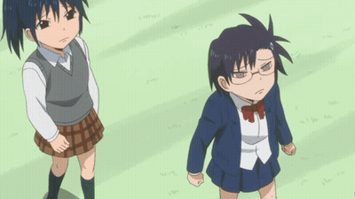 Girl In Plaid Skirt Says Why Don't You Just Die GIF