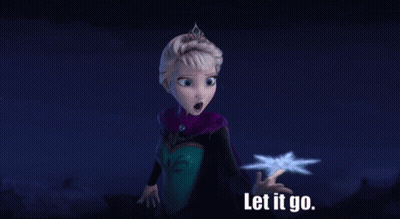 Girl In Purple Cape Standing In Snow GIF