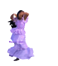 Girl In Purple Dress Dancing Thursday N Chester Sticker