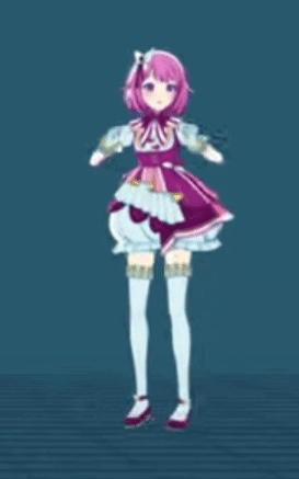 Girl In Purple Dress Dancing With Arms Outstretched GIF