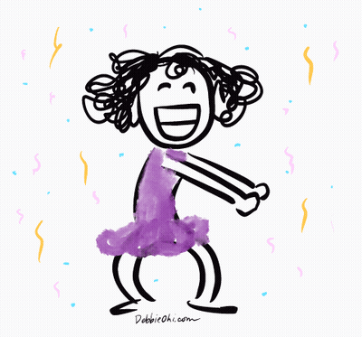 Girl In Purple Dress Debbiechi.com GIF