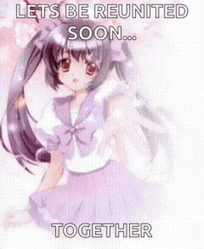 Girl In Purple Dress Lets Be Reunited Soon Together GIF