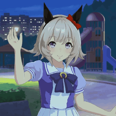 Girl In Purple Dress With Bow On Head GIF