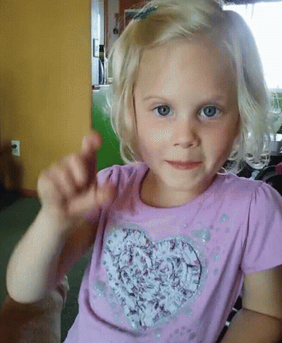 Girl In Purple Heart Shirt GIF