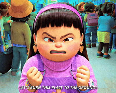 Girl In Purple Says Let's Burn This Place To The Ground GIF