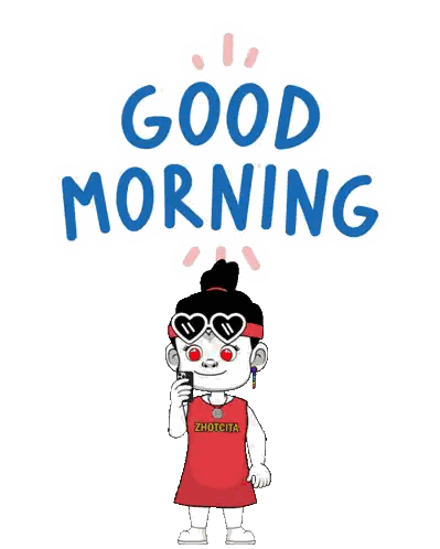 Girl In Red Dress Holding Cell Phone Sticker