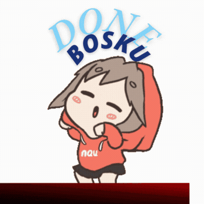 Girl In Red Hoodie With Done Bosku GIF