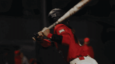 Girl In Red Jersey Number 3 GIF