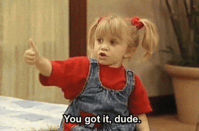 Girl In Red Shirt Pointing And Saying You Got It Dude GIF