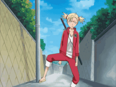 Girl In Red Tracksuit With Number 18 GIF
