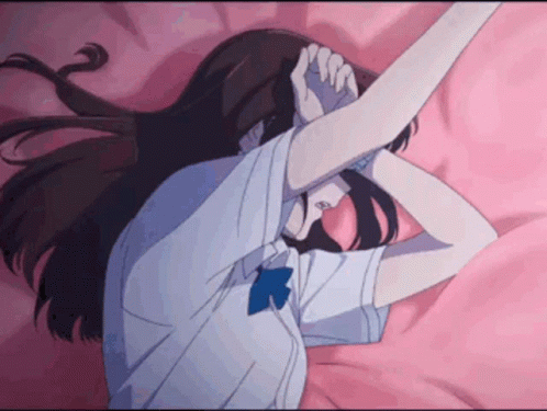 Girl In School Uniform Covering Face GIF