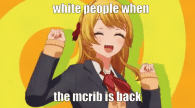 Girl In School Uniform Dancing White People When McRib Is Back GIF