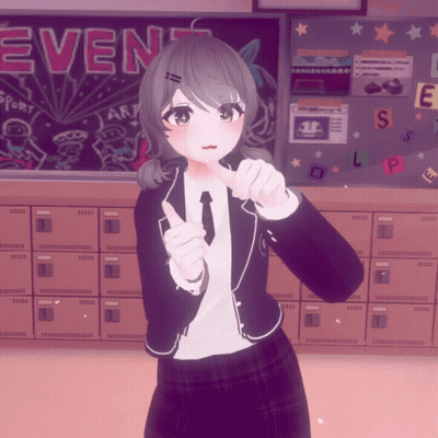 Girl In School Uniform Giving Thumbs Up GIF