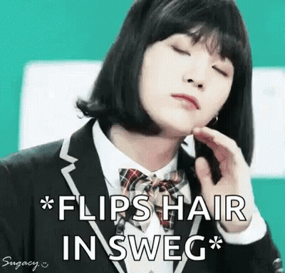Girl In School Uniform Making Funny Face Holding Hand To Face GIF