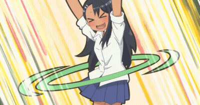 Girl In School Uniform Playing With Hula Hoop GIF