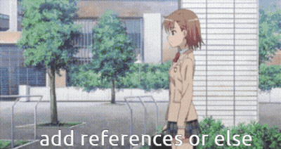 Girl In School Uniform Saying Add References Or Else GIF