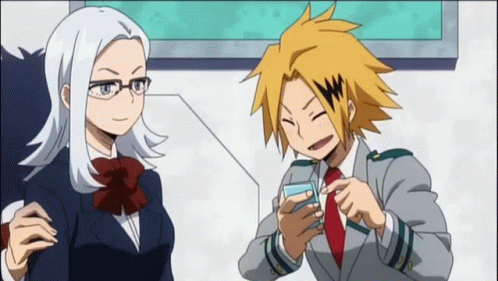 Girl In School Uniform Walking Into Doorway GIF