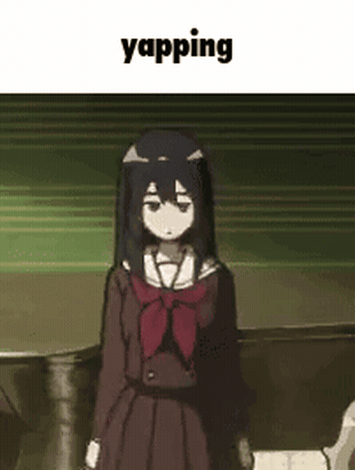 Girl In School Uniform With Red Bow GIF