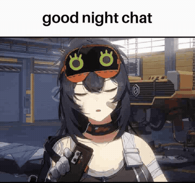Girl In Sleep Mask Holding Book GIF
