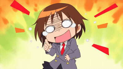Girl In Suit And Tie Making Funny Face GIF
