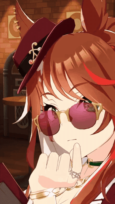 Girl In Sunglasses And Red Hat GIF