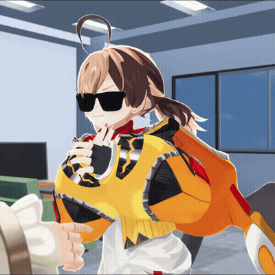 Girl In Sunglasses And Yellow Jacket GIF