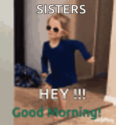 Girl In Sunglasses Running In Hallway GIF