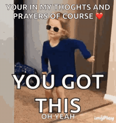 Girl In Sunglasses Saying Your In My Thoughts And Prayers GIF
