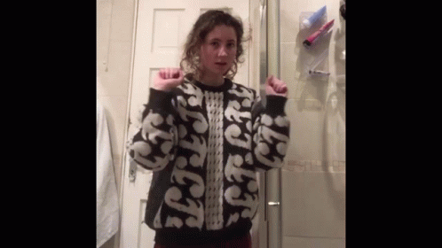 Girl In Sweater Saying Jct GIF