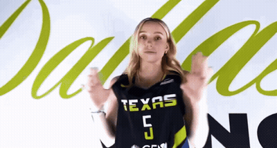 Girl In Texas Jersey Number 5 Thumbs Up GIF