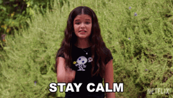 Girl In The Woods Stay Calm GIF
