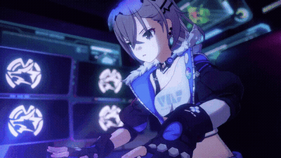 Girl In Video Game With VIP Shirt GIF