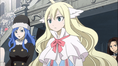 Girl In White Cape And Pink Bow GIF