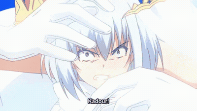 Girl In White Dress With Crown Says Kadour GIF