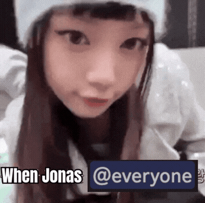 Girl In White Hat Saying When Jonas @ Everyone GIF