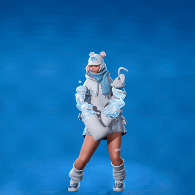 Girl In White Hoodie And Scarf Saying Ice GIF