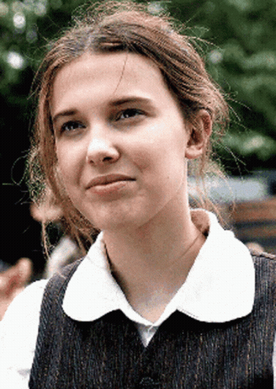 Girl In White Shirt And Vest GIF