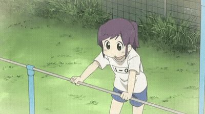 Girl In White Shirt With Number 0 Exercising On Bar GIF
