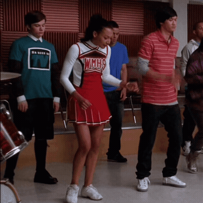 Girl In WMHS Cheerleading Outfit Dancing GIF