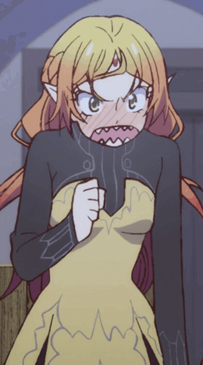 Girl In Yellow Dress Making Funny Face GIF