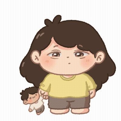 Girl In Yellow Shirt Holding Doll GIF